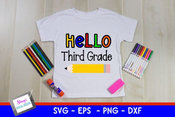Back to School – Hello Third Grade SVG