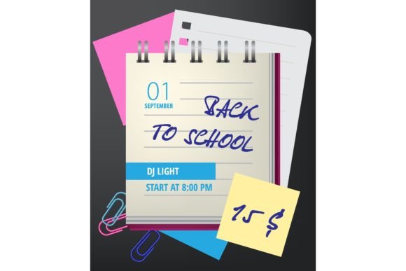 Back to School Lettering with Notebook A
