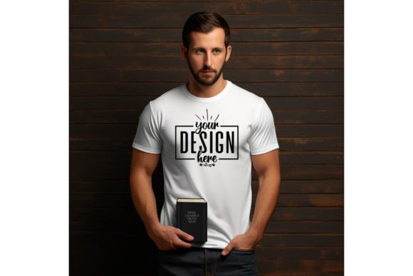 Back to School Man Free T-Shirt Mockup