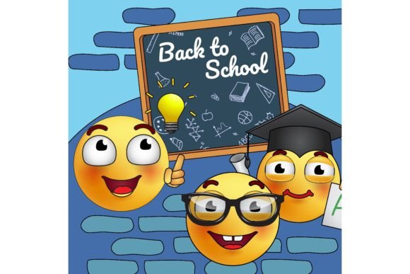 Back to School Poster Design. Cartoon St
