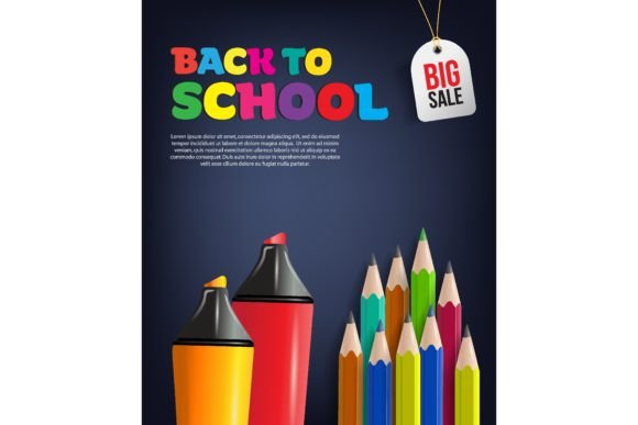 Back to School Sale Flyer Design with Co