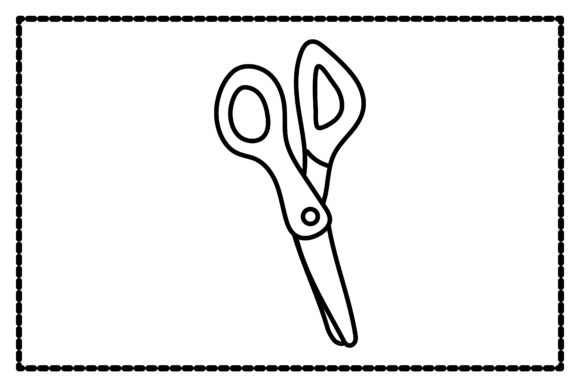 Back to School Scissors Outline Icon