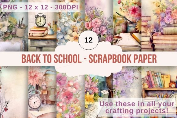 Back to School Scrapbook Papers 01: Where Intentional Design Meets Modern Creative Workflow