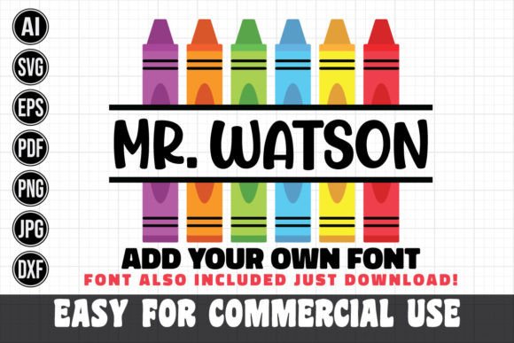 Back to School Split Crayon Monogram SVG: A Practical Design Asset for Educators and Creators