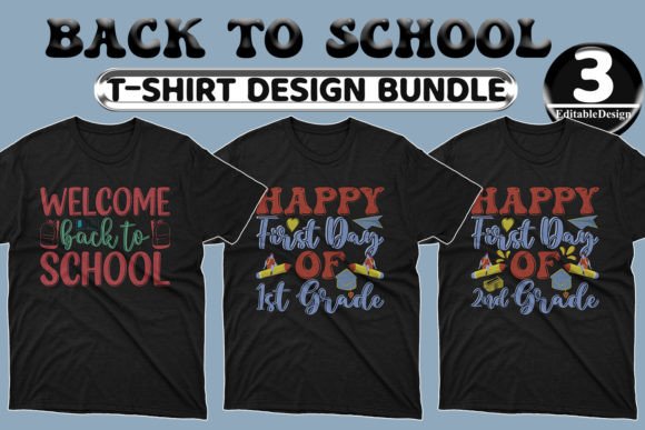 Back to School T-shirt Design Bundle-04: High-Fidelity Digital Assets for Educators, Makers & Small Businesses