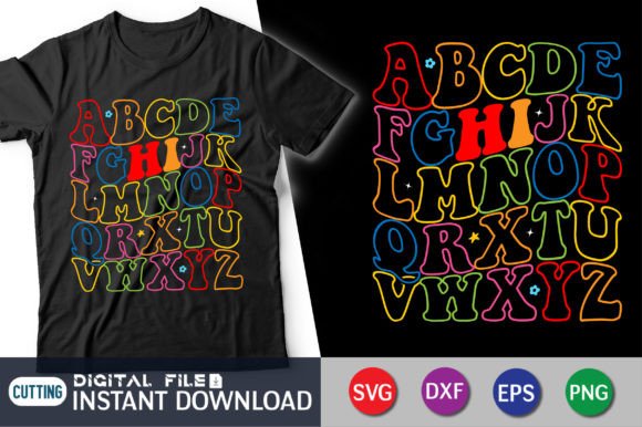 Hi Alphabet Back to School T-Shirt: A Practical Digital Design Resource for DIY Educators and Crafters