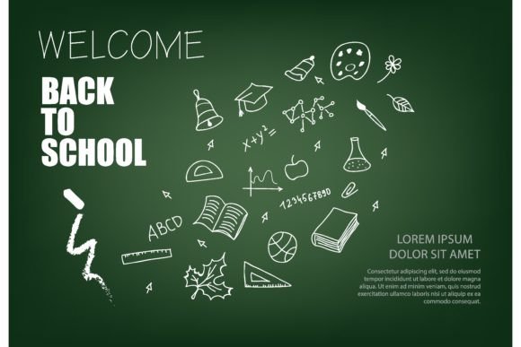 Welcome Back to School Lettering and Cha: Chalk-Stroke Typography for Authentic Educational Branding