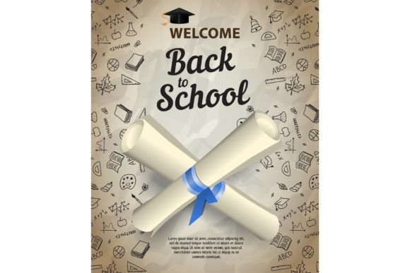 Welcome, Back to School Lettering and Cr